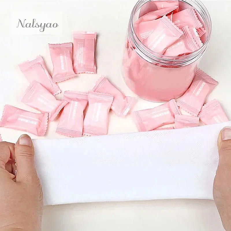 Home Textiles Face Towel - 50 шт. Сжатых одноразовых хлопковых нетканых