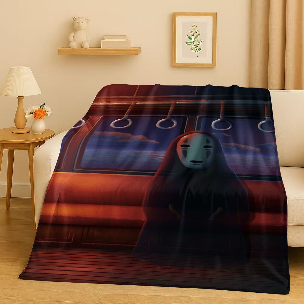 Home Textiles Face Towel - Классическое фланелевое одеяло с рисунком «Унесенные