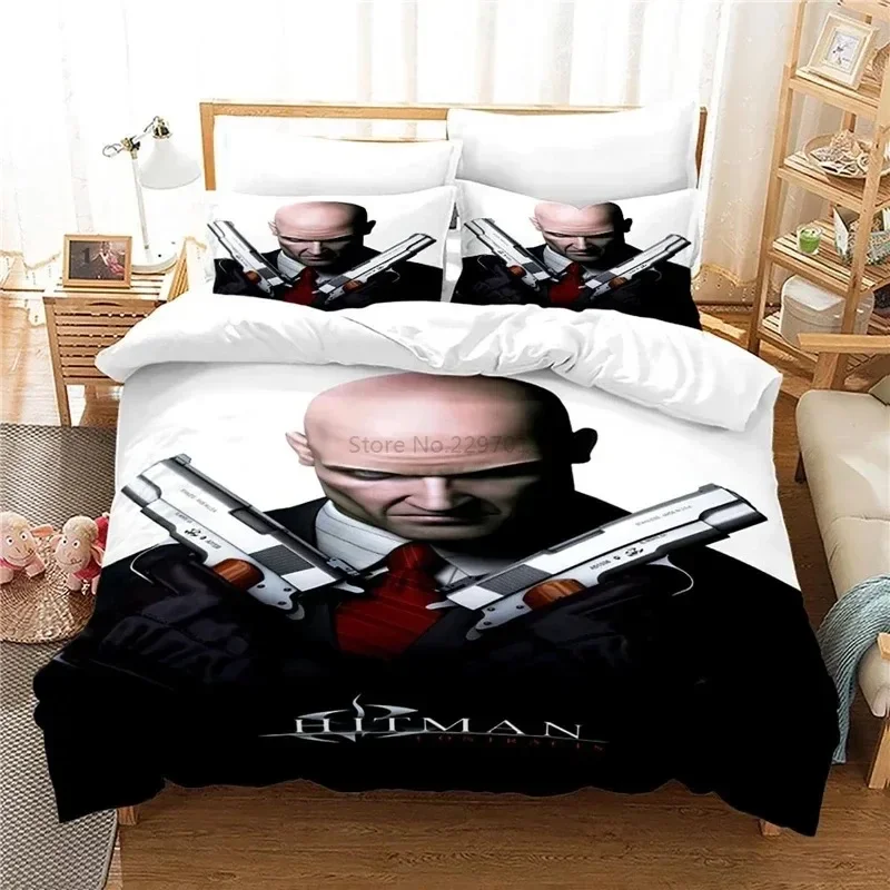 Home Textiles Sale - Комплект постельного белья Hitman Killer 3D