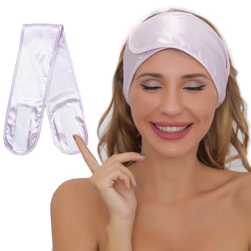 Home Textiles Face Towel - Женская шелковистая атласная регулируемая повязка на