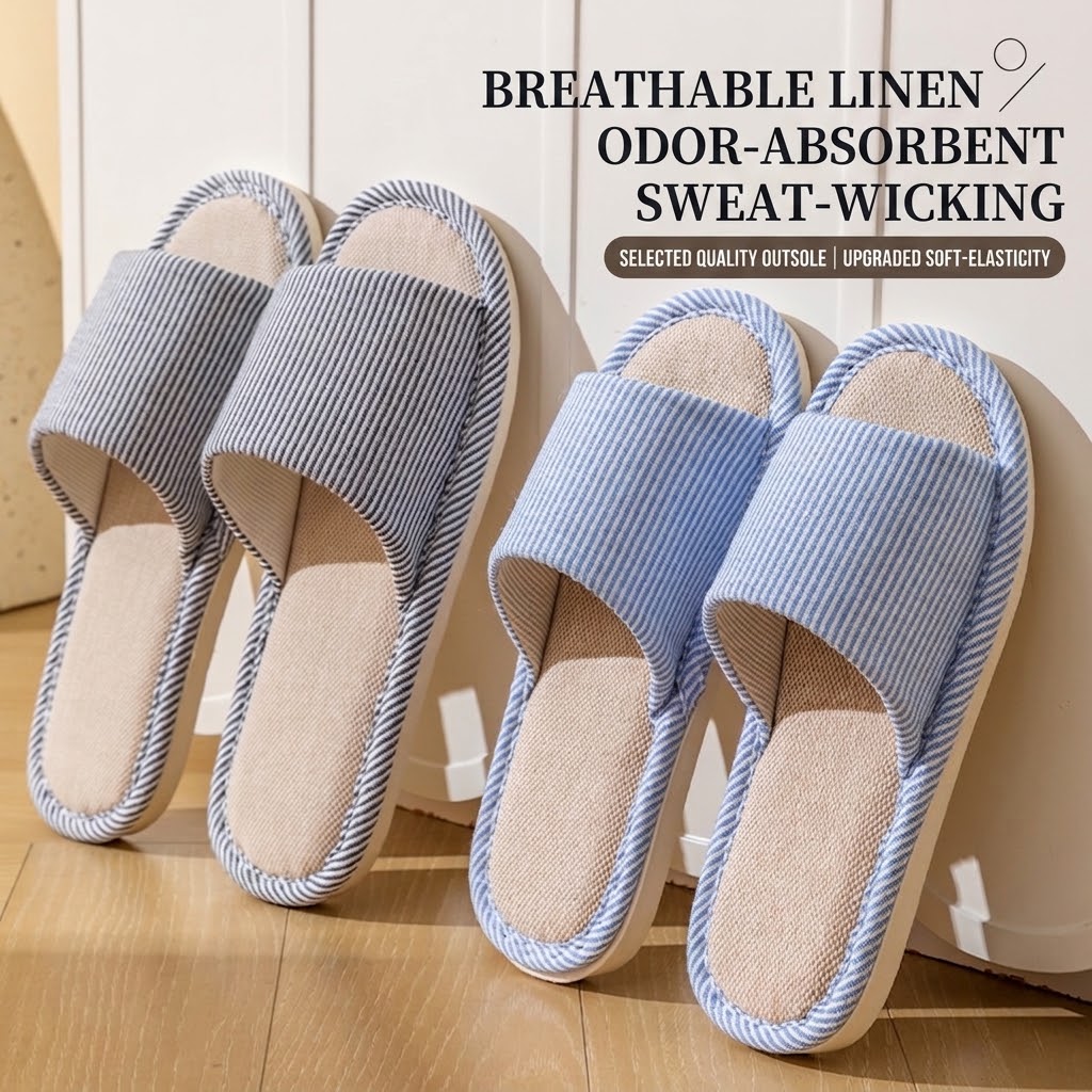 Дышащие льняные тапочки для же – обзор и цена Home Textile